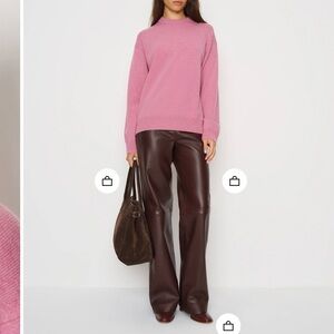 Reformation Pink Crew Neck Sweater